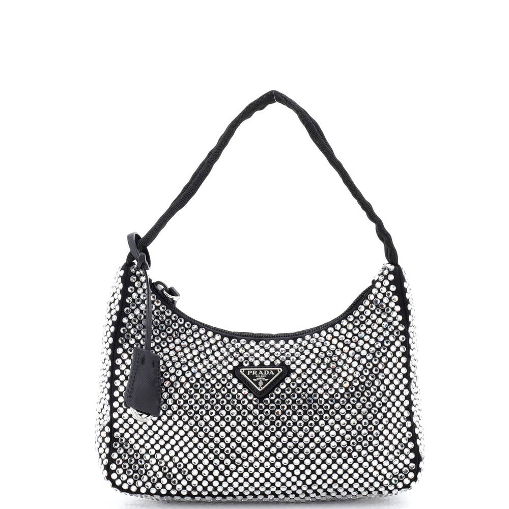 Prada Re-Edition Hobo Crystal #229710P19B